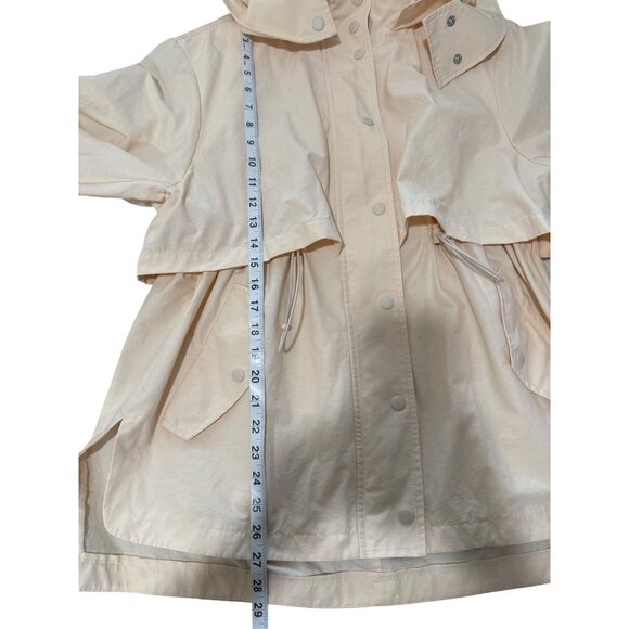 J.Crew Womens Perfect Lightweight Jacket Soft Champagne Rain Coat Size M - Picture 7 of 8